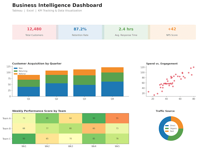 build an interactive tableau dashboard
