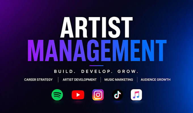 manage and develop your music artist career professionally
