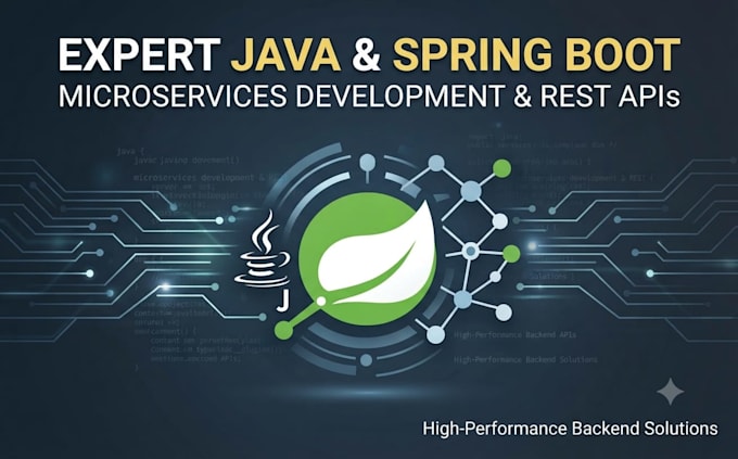 develop custom java spring boot microservices and rest apis