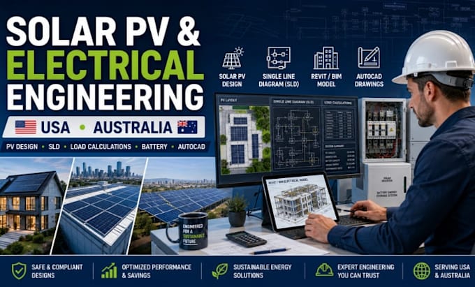 design pv sld bms solar and electrical engineering systems