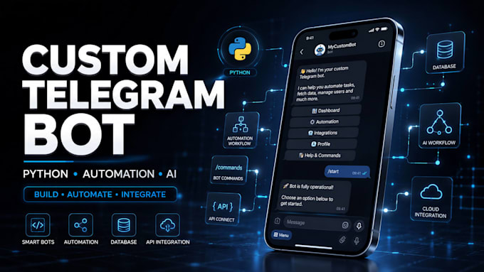 build a custom telegram bot with python