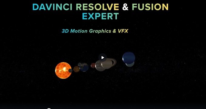 do motion graphics vfx and video editing in davinci resolve