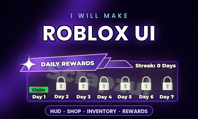 design clean roblox gui ui for your game