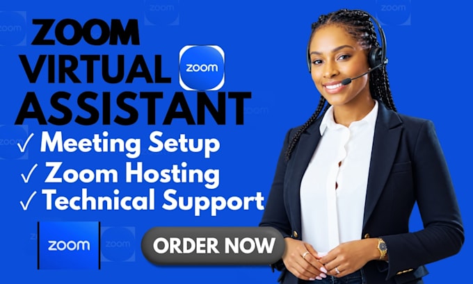 be your zoom host moderator virtual meeting support handle webinars meeting