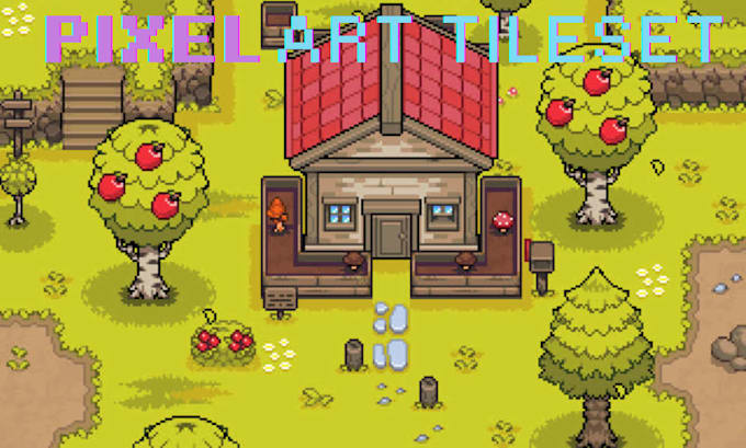 design pixel art tileset game assets tile map sprite sheets
