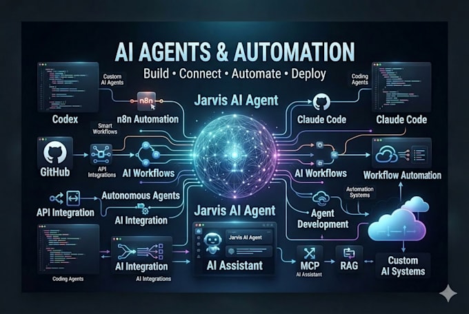 deploy jarvis ai agent github claude code n8n workflow omniroute code openclaw
