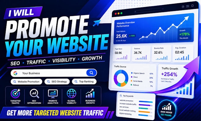 promote your website with SEO and traffic marketing