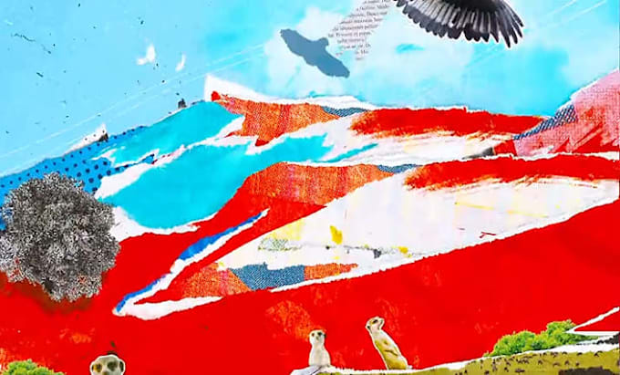 create attractive vox style paper collage animation video