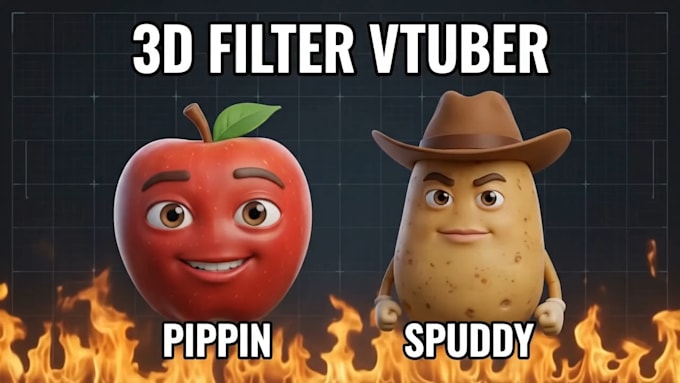 create custom 3d ar vtuber filter for lens studio snap camera streaming