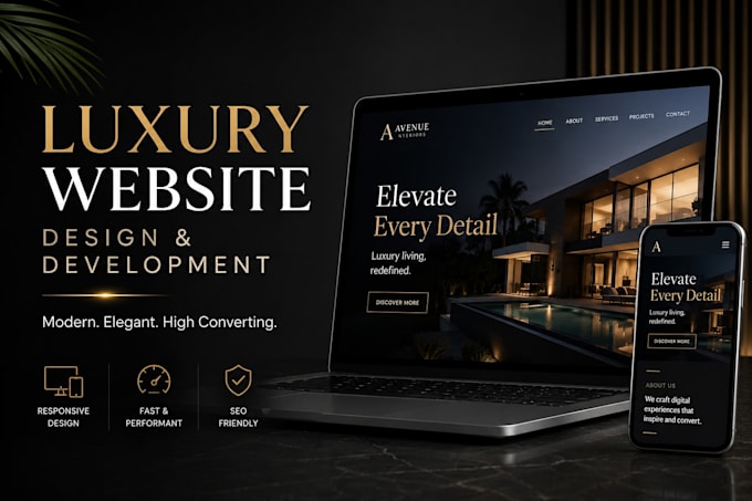 build luxury website design and website development