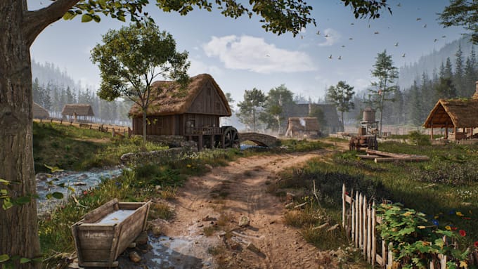 design 3d game environment in unity, blender and maya