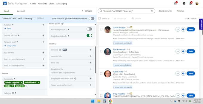 do sales navigator scrapping and b2b linkedin lead generation