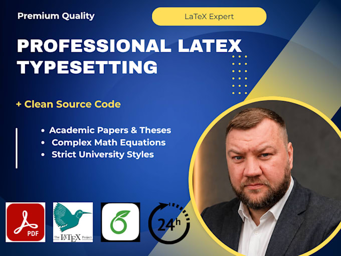 typeset and format your document in latex professionally