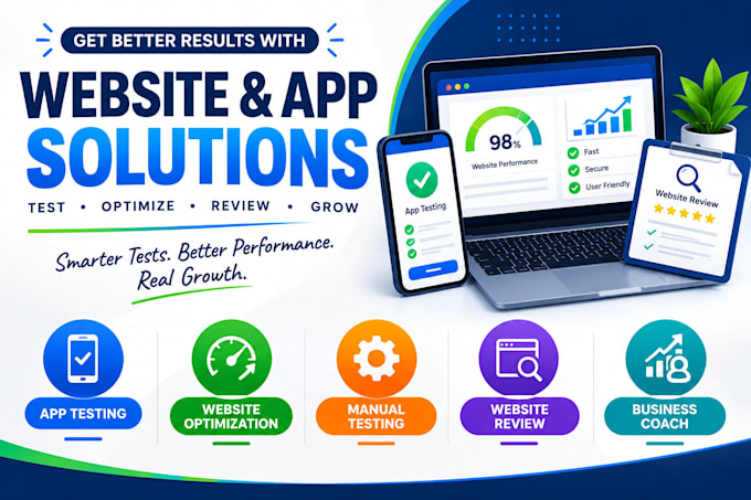 do website optimization app testing and business