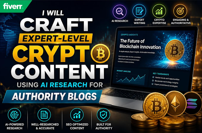 craft expert level crypto content using ai research