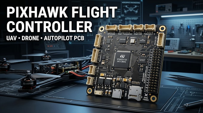 design pixhawk flight controller pcb, drone autopilot and uav electronics