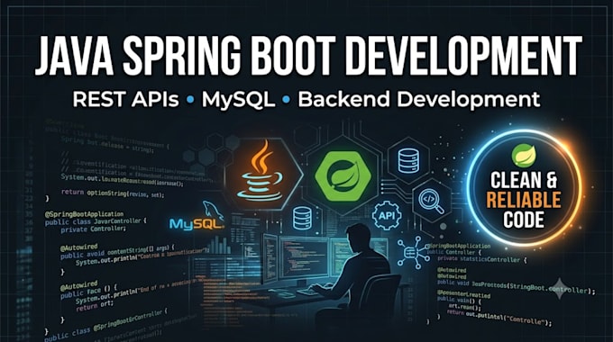 develop java spring boot rest API and backend applications