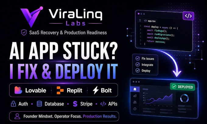 fix and deploy your lovable replit or bolt app