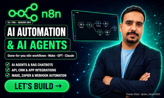 build ai automation and ai agents with n8n workflows
