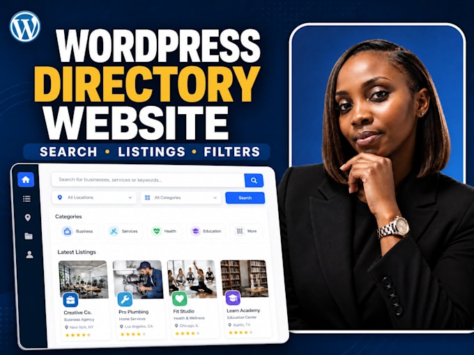 build a wordpress directory website with listings and search