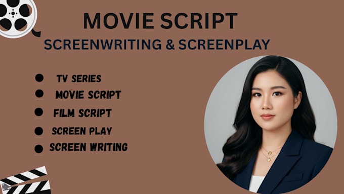 write a professional movie script, screenplay or film script