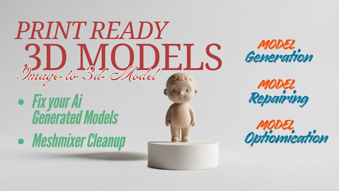 generate and fix ai 3d models for printing