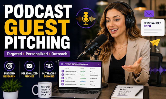 do personalized podcast guest pitching and outreach