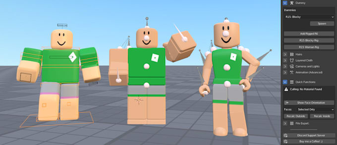 create roblox model and animation, 3d roblox model, roblox ugc model and assets