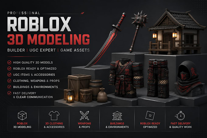 create 3d roblox character, roblox accessories, ugc bundle