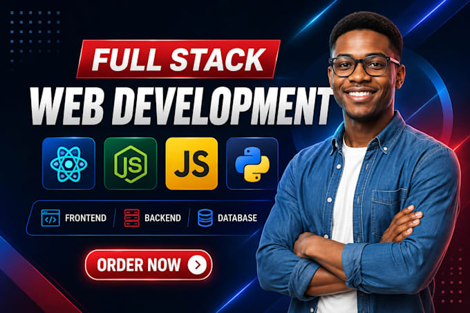 be your full stack developer, front end developer for custom website development