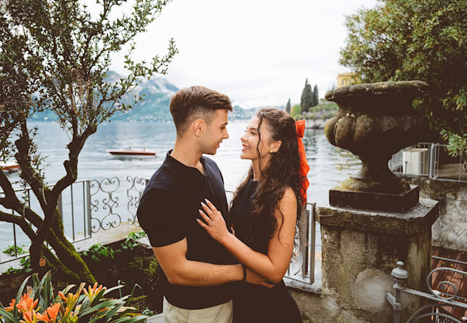 do photoshoot on lake como