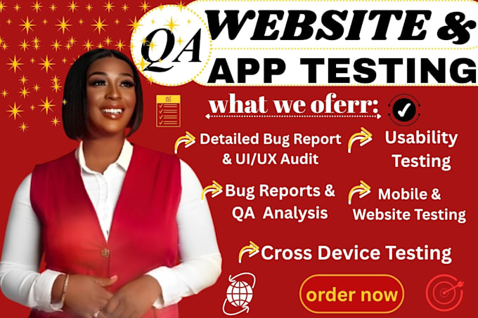 do website testing, mobile app testing and provide detailed bug reports