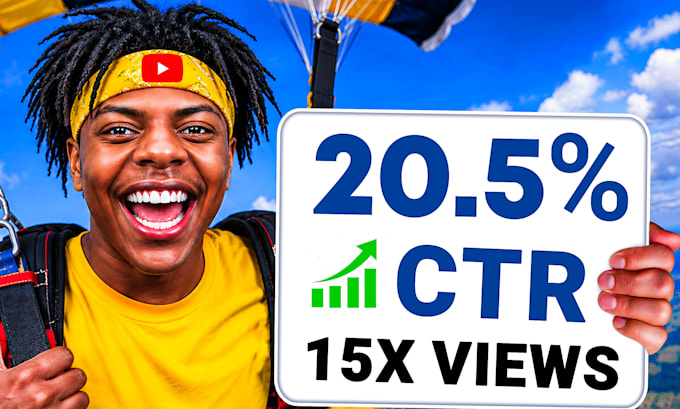 design amazing catchy youtube thumbnail or miniature