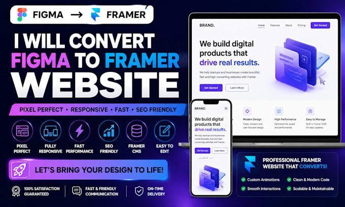 convert figma to framer website