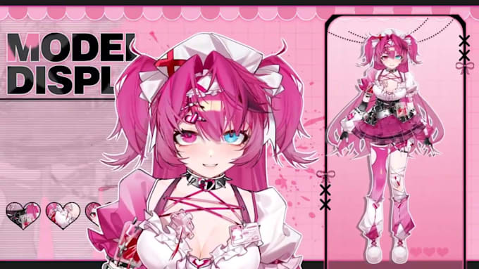 create vtuber avatar model live2d rigging vtuber character vrchat vroid 3d furry