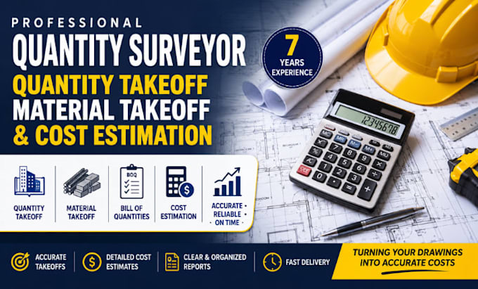 be quantity surveyor do quantity takeoff material take off and cost estimation