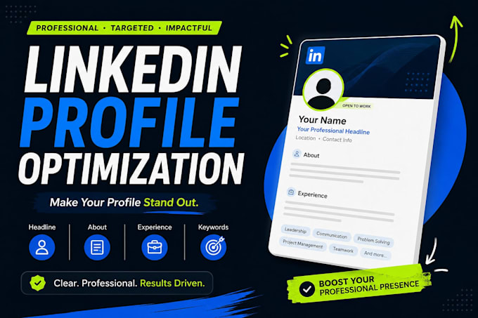 optimize and rewrite your linkedin profile professionally