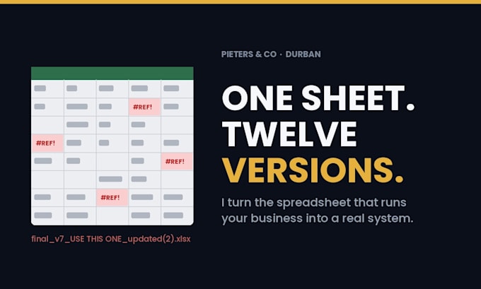 replace your business spreadsheet with a simple web system