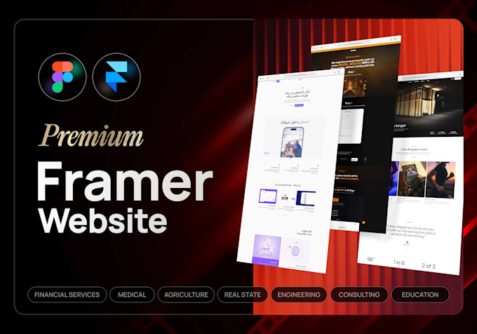 design framer website, framer landing page, figma to framer