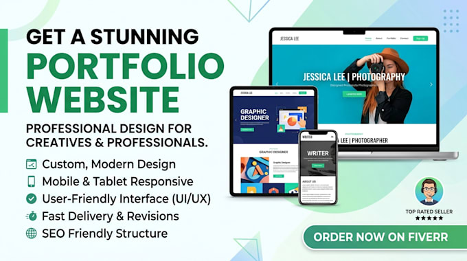design and develop a professional personal portfolio website