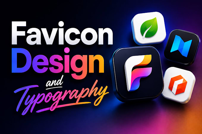 create custom typography and favicon design using canva