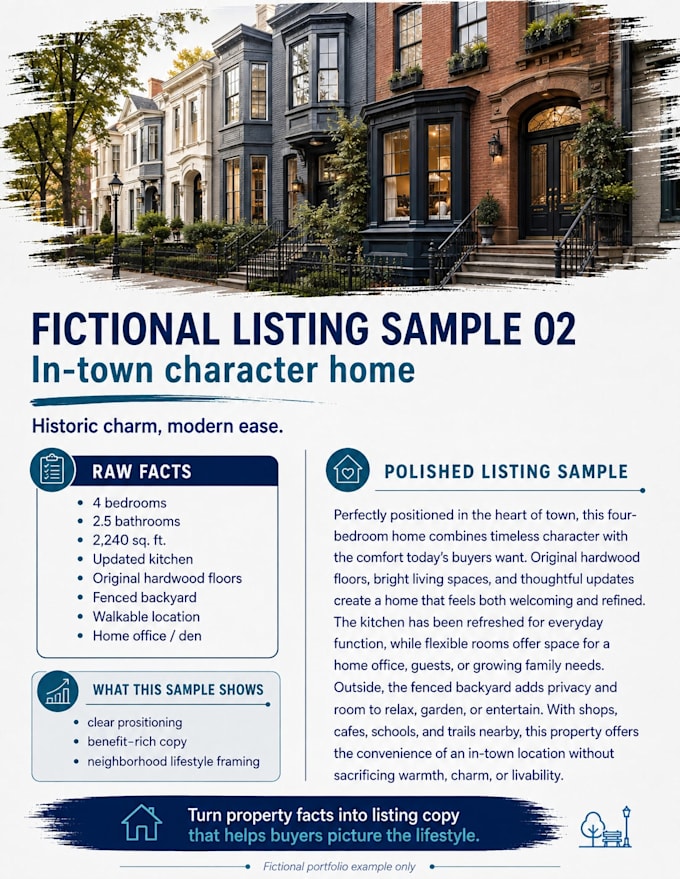 write compelling real estate listing descriptions
