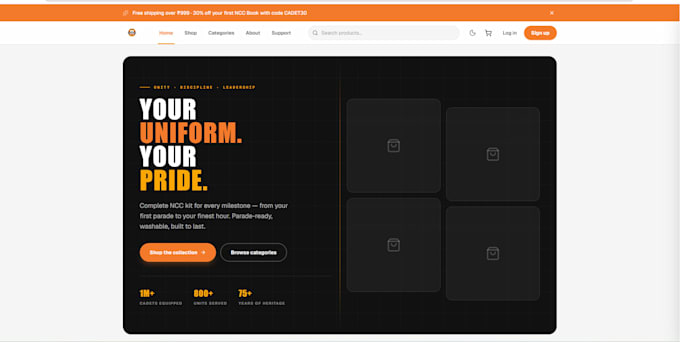 make a website with amazing designs and features