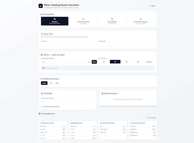 build a custom interactive web calculator