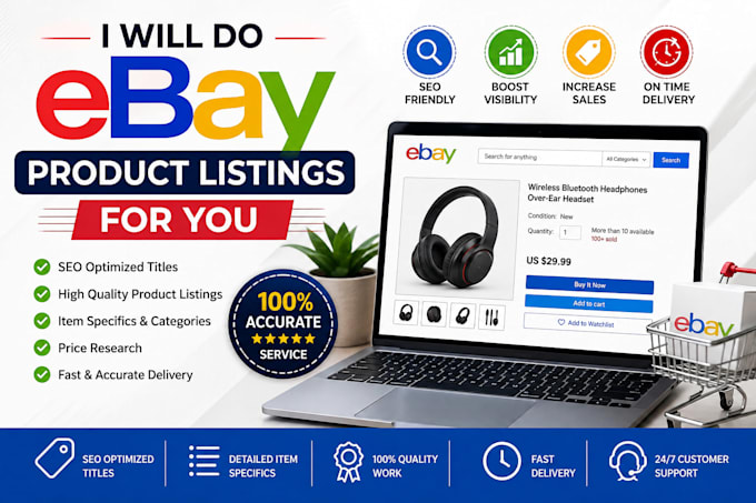 do ebay product listings for you