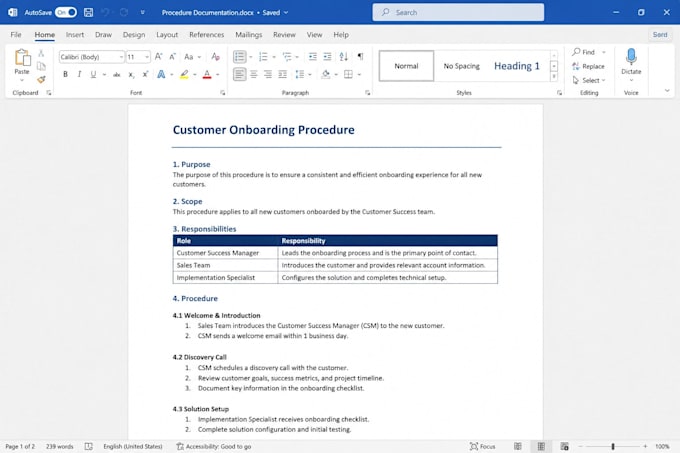 turn your notes into clear procedure documentation