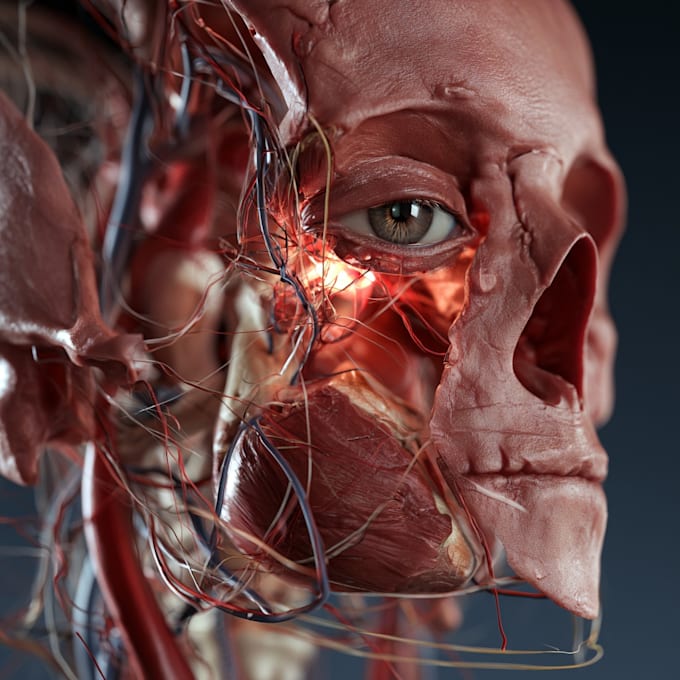 draw anatomy and medical vector illustration