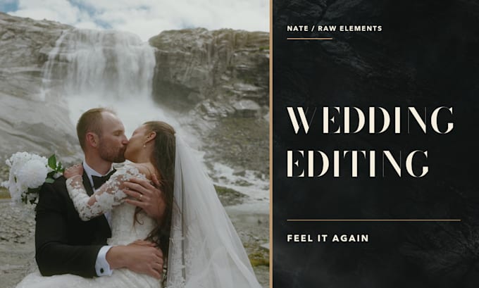 edit cinematic wedding videos with vows and speeches