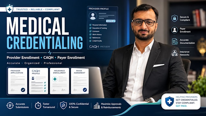 do medical credentialing, provider enrollment and caqh