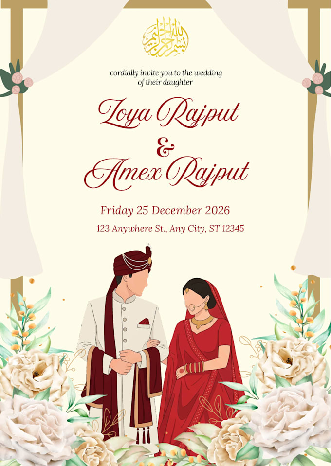design wedding invitation card